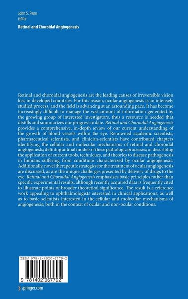 Produktbild: Retinal and Choroidal Angiogenesis