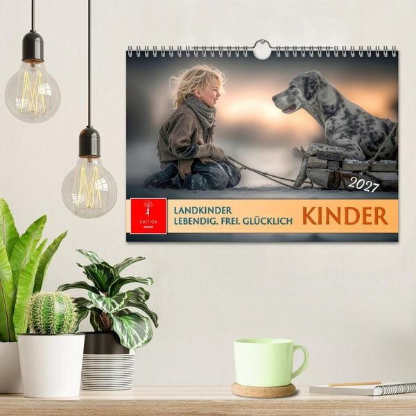Produktbild: Kinder. Landkinder - Lebendig. Frei. Gl&uuml;cklich. (Wandkalender 2027 DIN A4 quer), CALVENDO Monatskalender