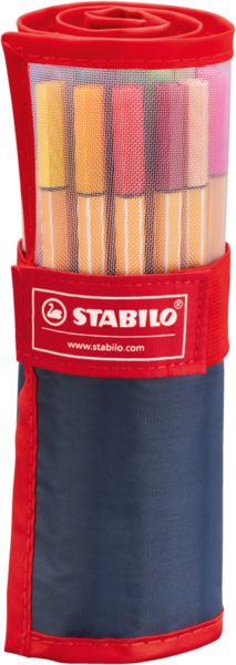 Produktbild: STABILO Fineliner -   point 88 - 25er Rollerset - mit 25 verschiedenen Farben