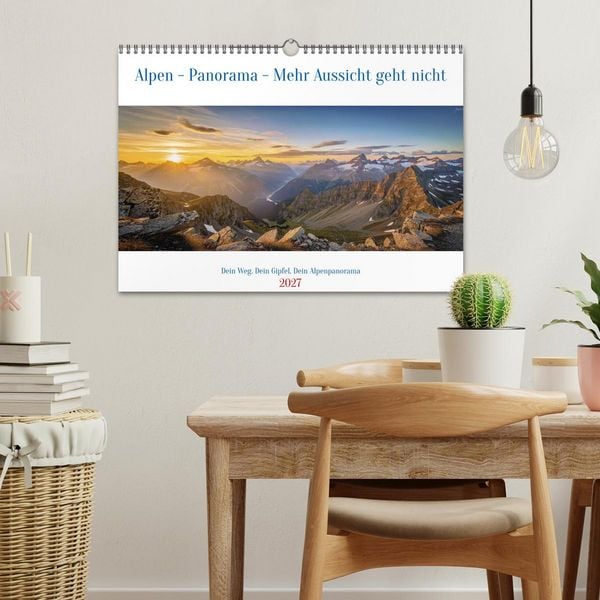 Produktbild: Alpen - Panorama - Mehr Aussicht geht nicht (Wandkalender 2027 DIN A3 quer), CALVENDO Monatskalender