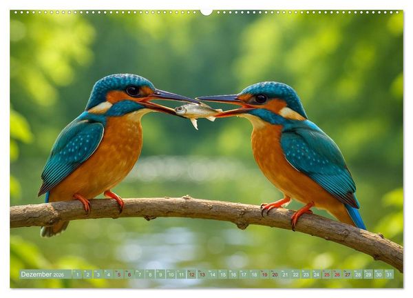 Produktbild: Eisvogeltr&auml;ume am Wasser (hochwertiger Premium Wandkalender 2026 DIN A2 quer), Kunstdruck in Hochglanz
