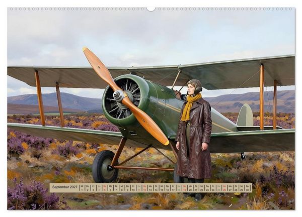 Produktbild: Lack und Leinwand &ndash; Flieger (Wandkalender 2027 DIN A2 quer), CALVENDO Monatskalender