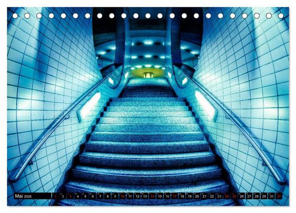 Produktbild: Frankfurt - mit der U-Bahn erfahren (Tischkalender 2026 DIN A5 quer), CALVENDO Monatskalender