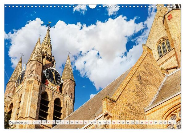 Produktbild: Ein Blick auf Delft (Wandkalender 2027 DIN A3 quer), CALVENDO Monatskalender