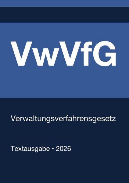 Produktbild: VwVfG - Verwaltungsverfahrensgesetz (Deutschland) 2026