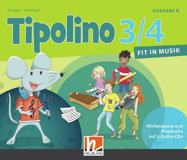 Produktbild: Tipolino 3/4 - Fit in Musik. Audio-CDs. Ausgabe D