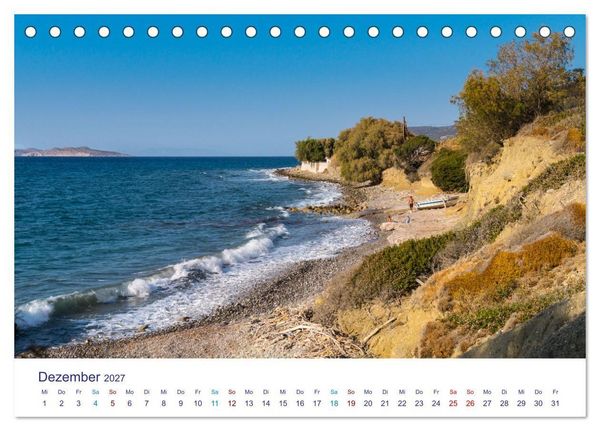 Produktbild: Str&auml;nde der Insel Rhodos (Tischkalender 2027 DIN A5 quer), CALVENDO Monatskalender