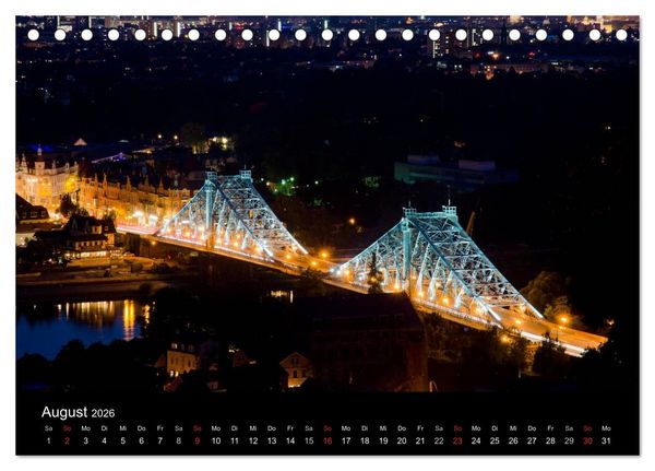 Produktbild: Dresden und Umgebung (Tischkalender 2026 DIN A5 quer), CALVENDO Monatskalender