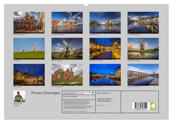 Produktbild: Provinz Groningen (hochwertiger Premium Wandkalender 2027 DIN A2 quer), Kunstdruck in Hochglanz