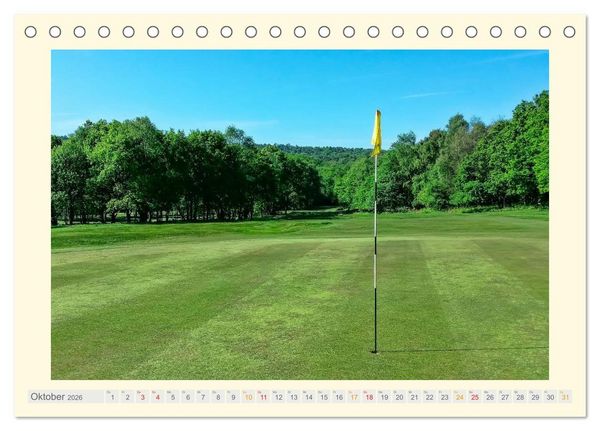 Produktbild: Golf - meine Leidenschaft (Tischkalender 2026 DIN A5 quer), CALVENDO Monatskalender