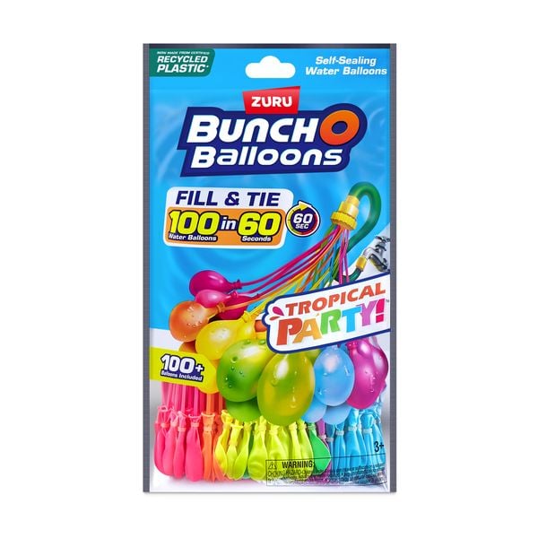 Produktbild: Zuru - Bunch O Balloons - 100+ Wasserballons Tropical Party - Wasserbomben
