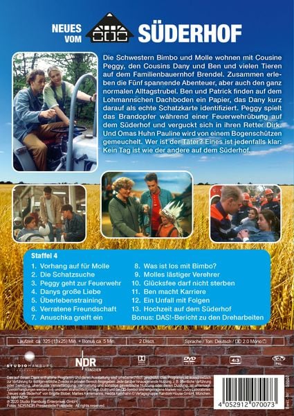 Produktbild: Neues vom S&uuml;derhof - Staffel 4 ("S&uuml;derhof II") [2 DVDs]