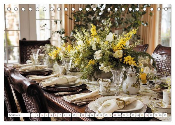 Produktbild: Kulinarische Eleganz (Tischkalender 2026 DIN A5 quer), CALVENDO Monatskalender