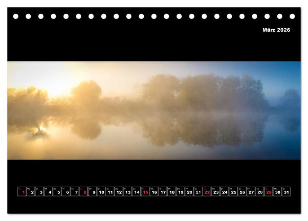 Produktbild: Weitblicke - Panoramen (Tischkalender 2026 DIN A5 quer), CALVENDO Monatskalender
