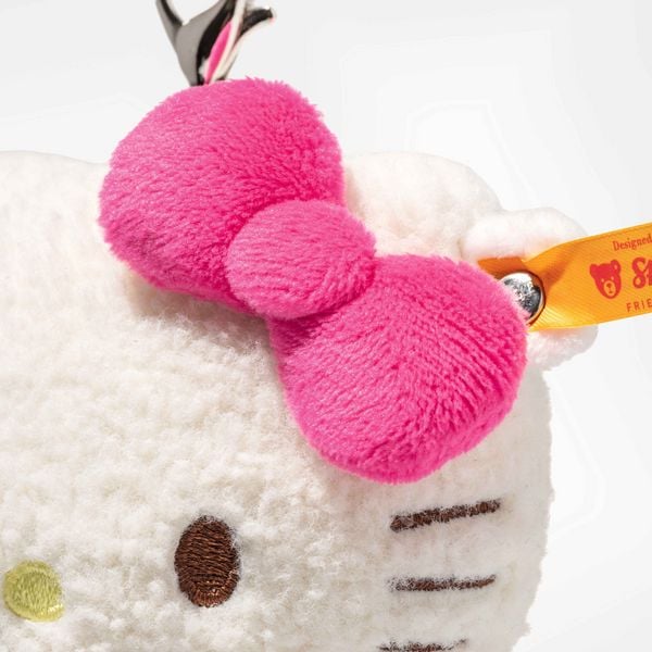Produktbild: Steiff 024818 - Hello Kitty Anh&auml;nger, wei&szlig;/pink, Pl&uuml;sch, 10 cm