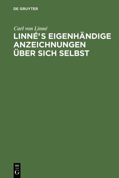 Produktbild: Linn&eacute;s eigenh&auml;ndige Anzeichnungen &uuml;ber sich selbst