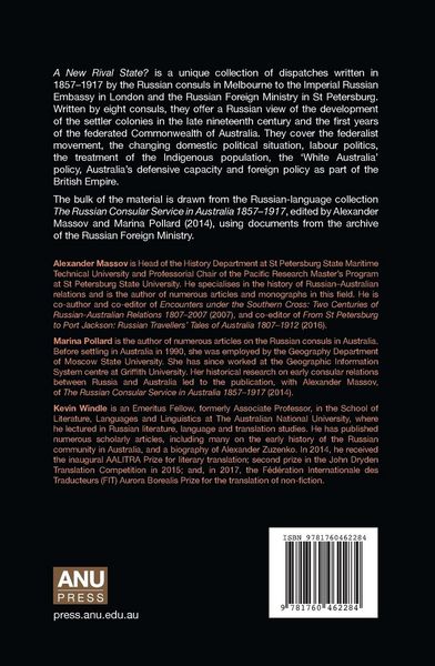 Produktbild: A New Rival State?: Australia in Tsarist Diplomatic Communications