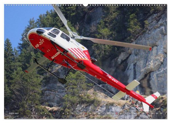 Produktbild: Helikopter in der Luft (hochwertiger Premium Wandkalender 2027 DIN A2 quer), Kunstdruck in Hochglanz
