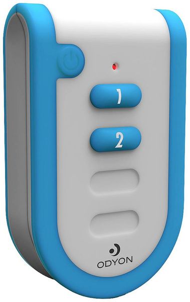 Produktbild: m-e modern-electronics Odyon ODYON pro HS-2 3 V Funk-Handsender, Fernbedienung mit Empfangskontrolle 2-Kanal Reichweite max. (im Freifeld) 1 m