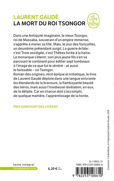 Produktbild: La mort du roi Tsongor