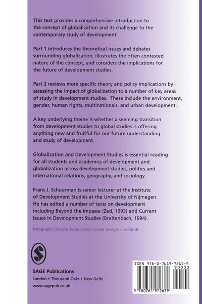 Produktbild: Globalization and Development Studies