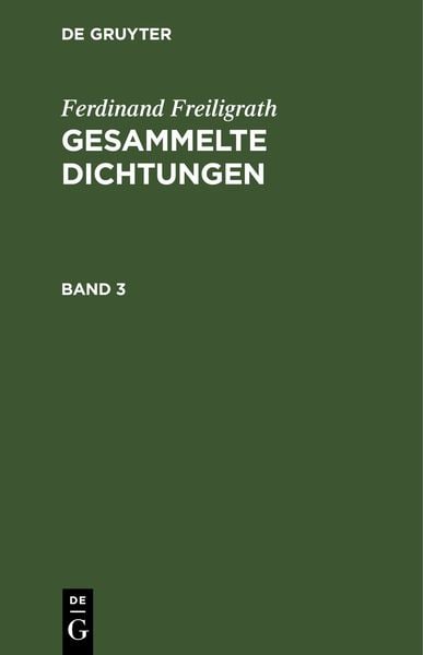 Produktbild: Gesammelte Dichtungen. Band 3