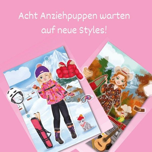 Produktbild: Fashion & Styles: Anziehpuppen mit Folienstickern. Auf Reisen
