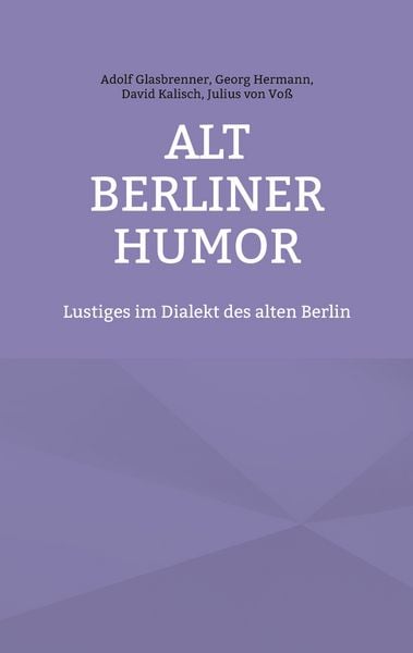 Produktbild: Alt Berliner Humor