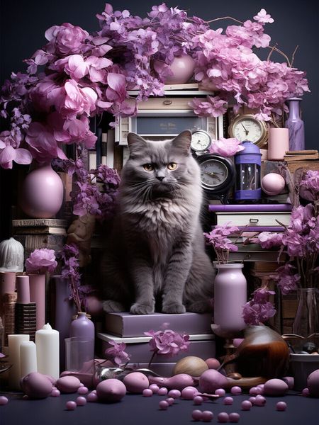 Produktbild: CALVENDO Puzzle Miau | 1000 Teile Lege-Gr&ouml;&szlig;e 64x48cm Foto-Puzzle f&uuml;r gl&uuml;ckliche Stunden