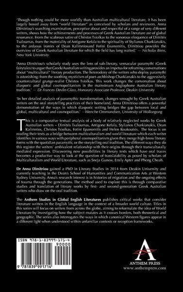 Produktbild: Reading Greek Australian Literature through the Paramythi