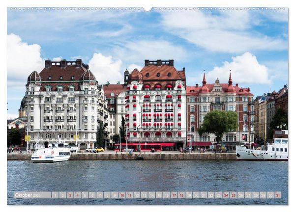 Produktbild: Stockholm - Mal anders gesehen (Wandkalender 2026 DIN A2 quer), CALVENDO Monatskalender