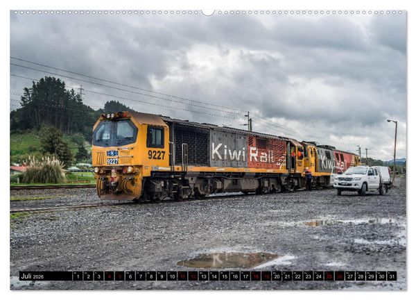Produktbild: Eisenbahn in Neuseeland (hochwertiger Premium Wandkalender 2026 DIN A2 quer), Kunstdruck in Hochglanz