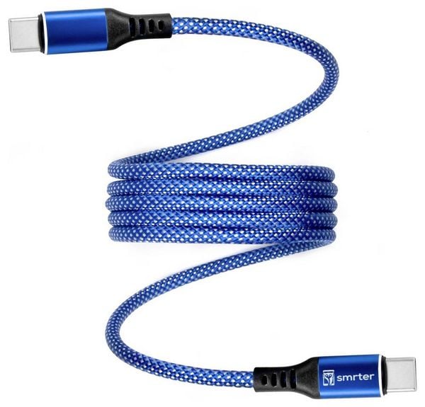 Produktbild: Smrter USB-Ladekabel USB-C&reg; Stecker 1m Blau MAGNETO_C2C_BL_R
