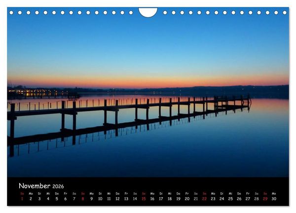 Produktbild: Starnberger See - Silent Moments (Wandkalender 2026 DIN A4 quer), CALVENDO Monatskalender