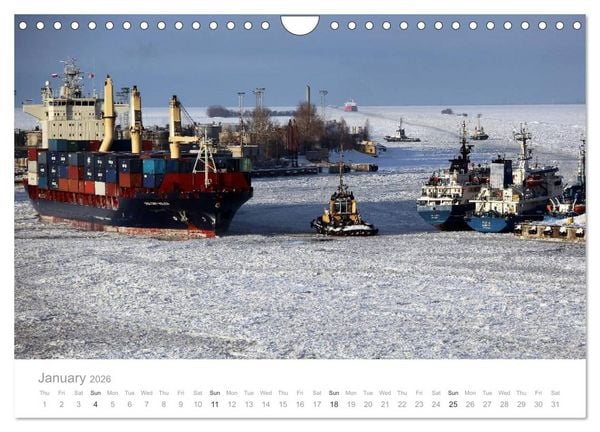 Produktbild: Fascination of Shipping On board around the world (Wall Calendar 2026 DIN A4 landscape), CALVENDO 12 Month Wall Calendar