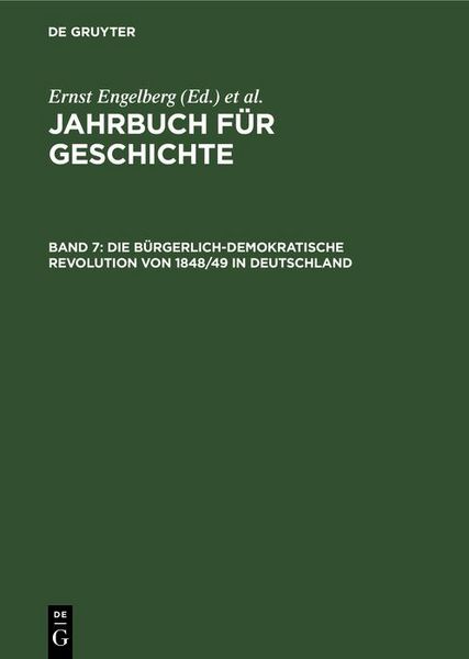 Produktbild: Die b&uuml;rgerlich-demokratische Revolution von 1848/49 in Deutschland