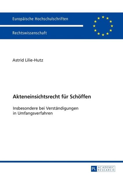 Produktbild: Akteneinsichtsrecht f&uuml;r Sch&ouml;ffen