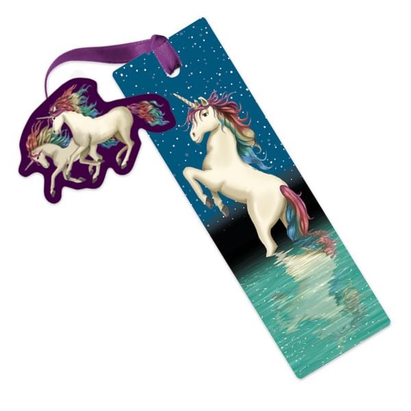 Produktbild: TapirElla Glitter-Lesezeichen Einhorn Lunabelle