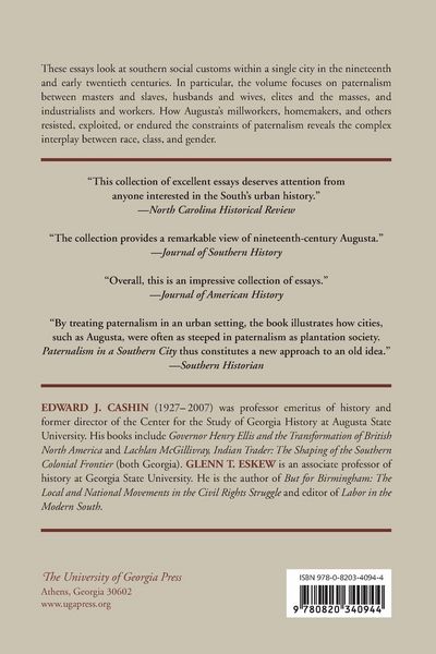 Produktbild: Paternalism in a Southern City