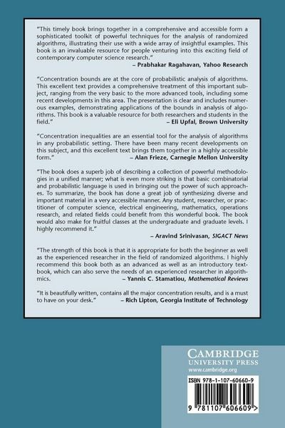 Produktbild: Concentration of Measure for the Analysis of Randomized Algorithms