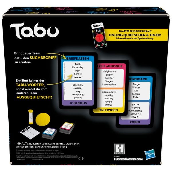 Produktbild: Hasbro 5254100 - Tabu, Partyspiel, W&ouml;rterspiel