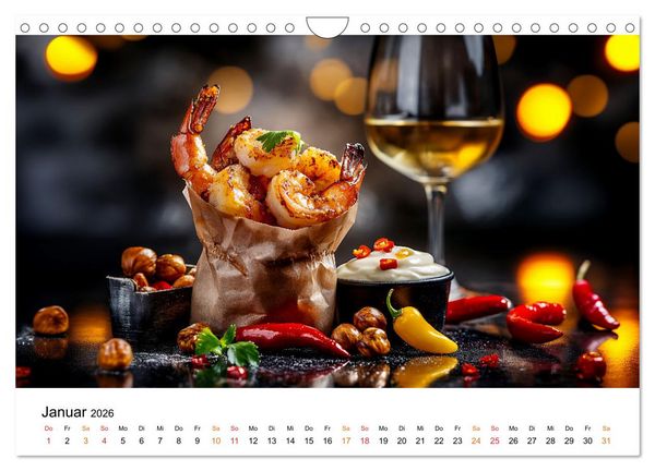 Produktbild: Fastfood - schnell, s&uuml;ndig, lecker (Wandkalender 2026 DIN A4 quer), CALVENDO Monatskalender
