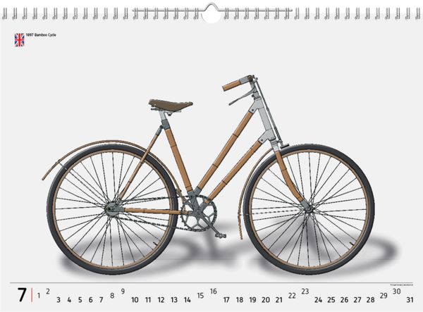 Produktbild: 2023, 12 Fahrradklassiker, Wandkalender