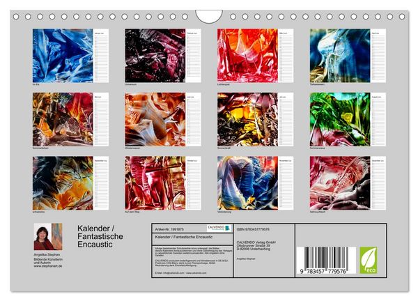 Produktbild: Kalender / Fantastische Encaustic (Wandkalender 2026 DIN A4 quer), CALVENDO Monatskalender