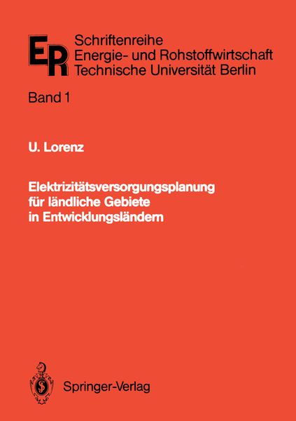 Produktbild: Elektrizit&auml;tsversorgungsplanung f&uuml;r l&auml;ndliche Gebiete in Entwicklungsl&auml;ndern