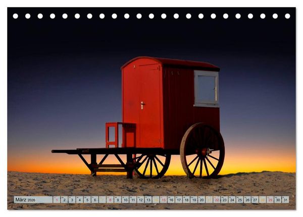 Produktbild: Strandvergn&uuml;gen - an Nordsee und Ostsee (Tischkalender 2026 DIN A5 quer), CALVENDO Monatskalender