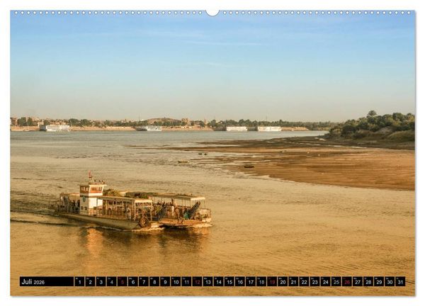Produktbild: Abenteuer auf dem Nil. Eine Reise von Luxor nach Abu Simbel (hochwertiger Premium Wandkalender 2026 DIN A2 quer), Kunstdruck in Hochglanz
