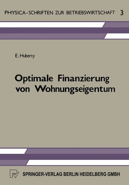 Produktbild: Optimale Finanzierung von Wohnungseigentum