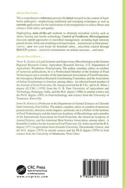 Produktbild: Control of Foodborne Microorganisms