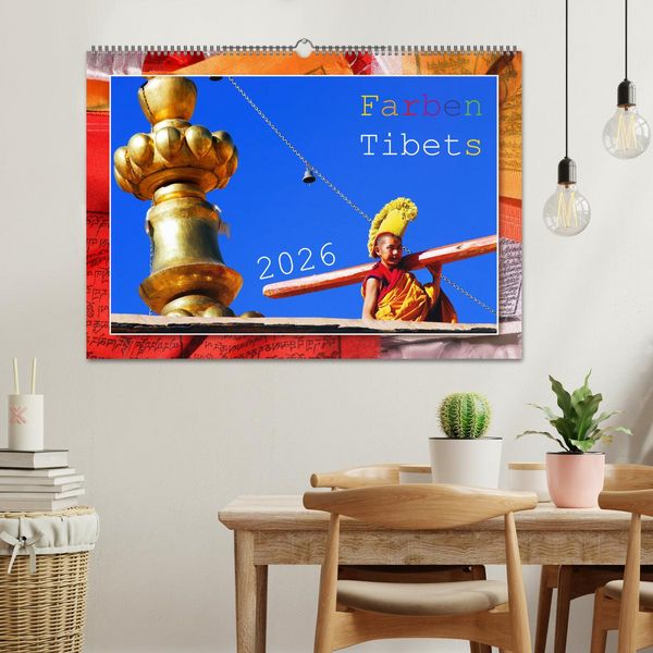 Produktbild: Farben Tibets (Wandkalender 2026 DIN A2 quer), CALVENDO Monatskalender